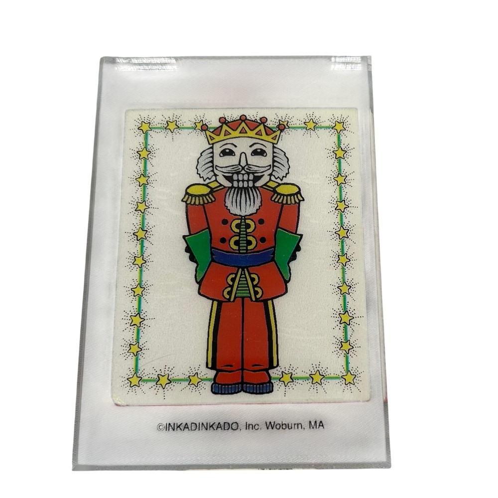 Inkadinkado Nutcracker #4909 Soldier Christmas Rubber Stamp Acrylic Block NEW